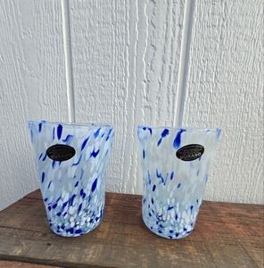 Murano Splatter Concave Glass Set